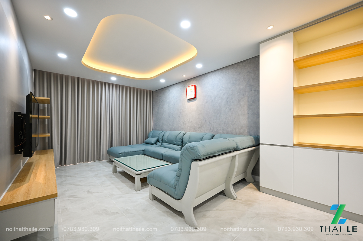 Thi công nội thất phòng khách bếp căn hộ Giai Việt | B23.07 - 140m2